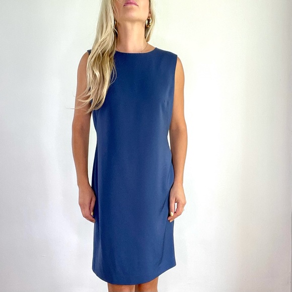 VN Votre Nom Navy Blue Tank Shift Dress size 4 - Picture 1 of 14